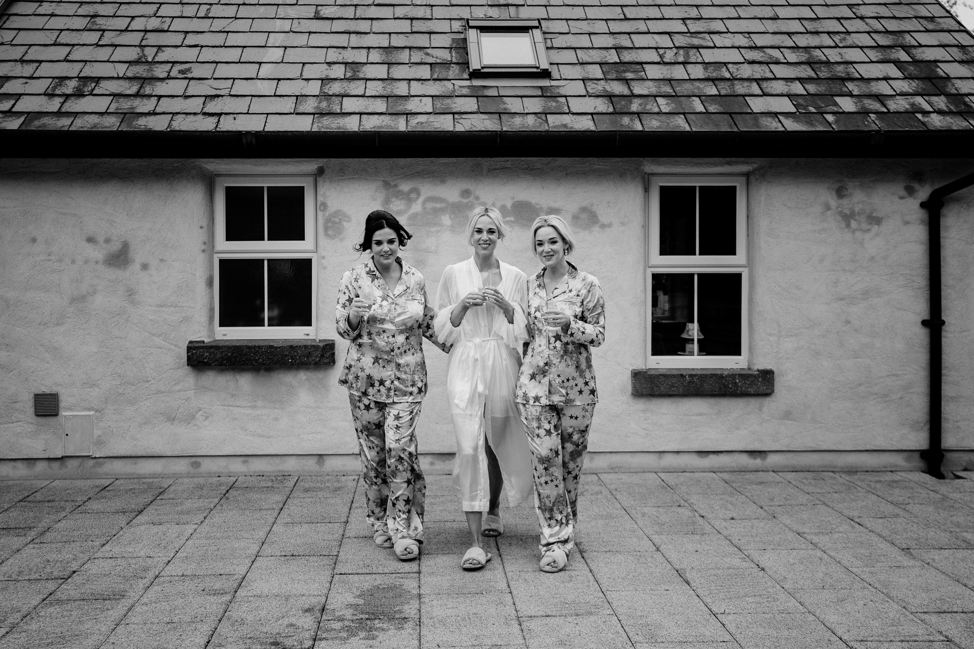 A group of women in garment