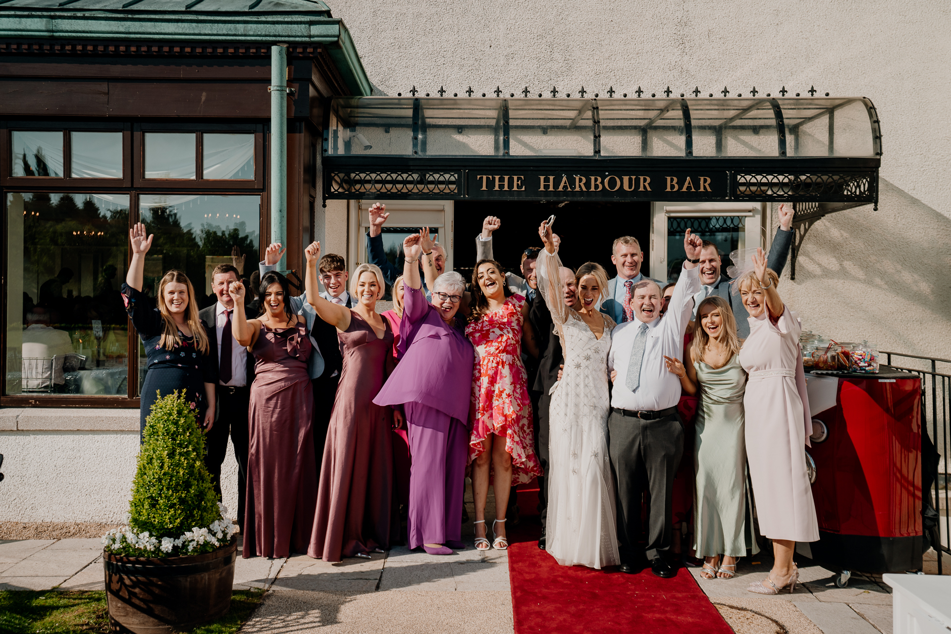 A group of people posing for a photo