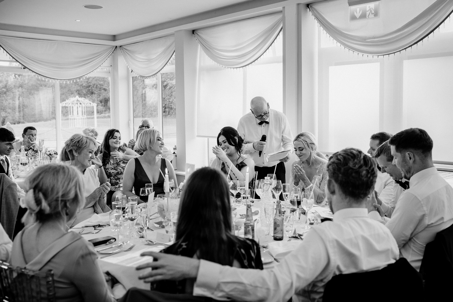 A group of people sitting around a table