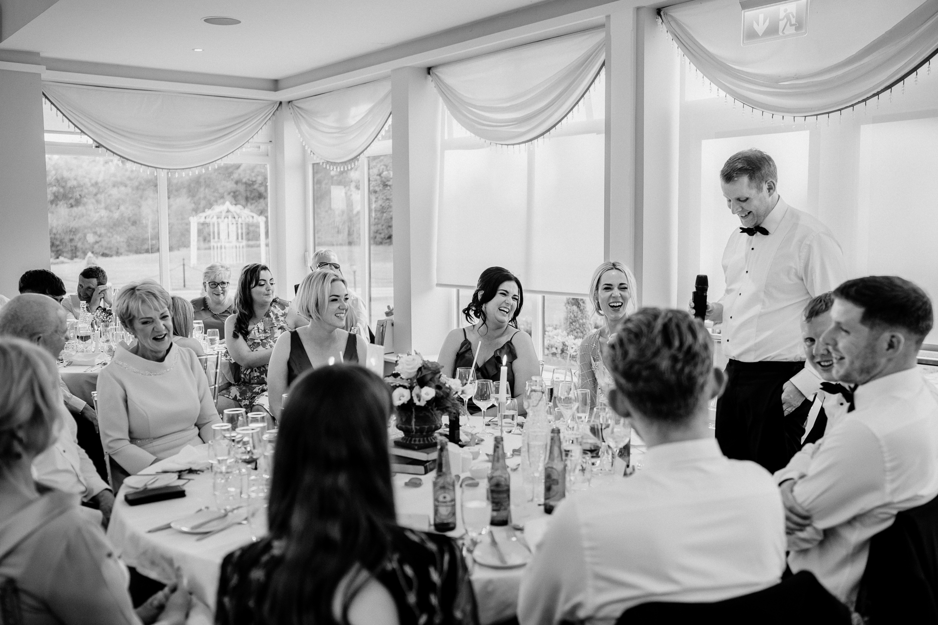 A group of people sitting around a table