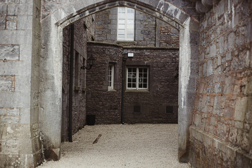 A stone building medieval markree castle