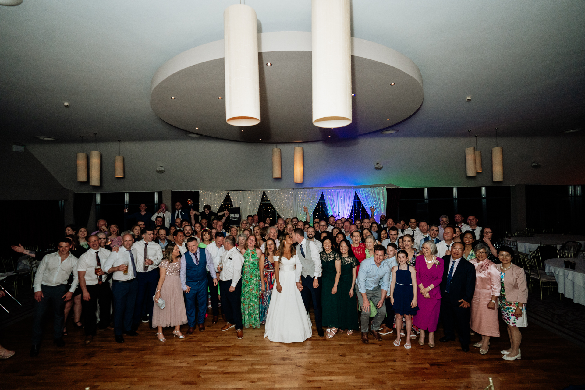 A group of people posing for a photo