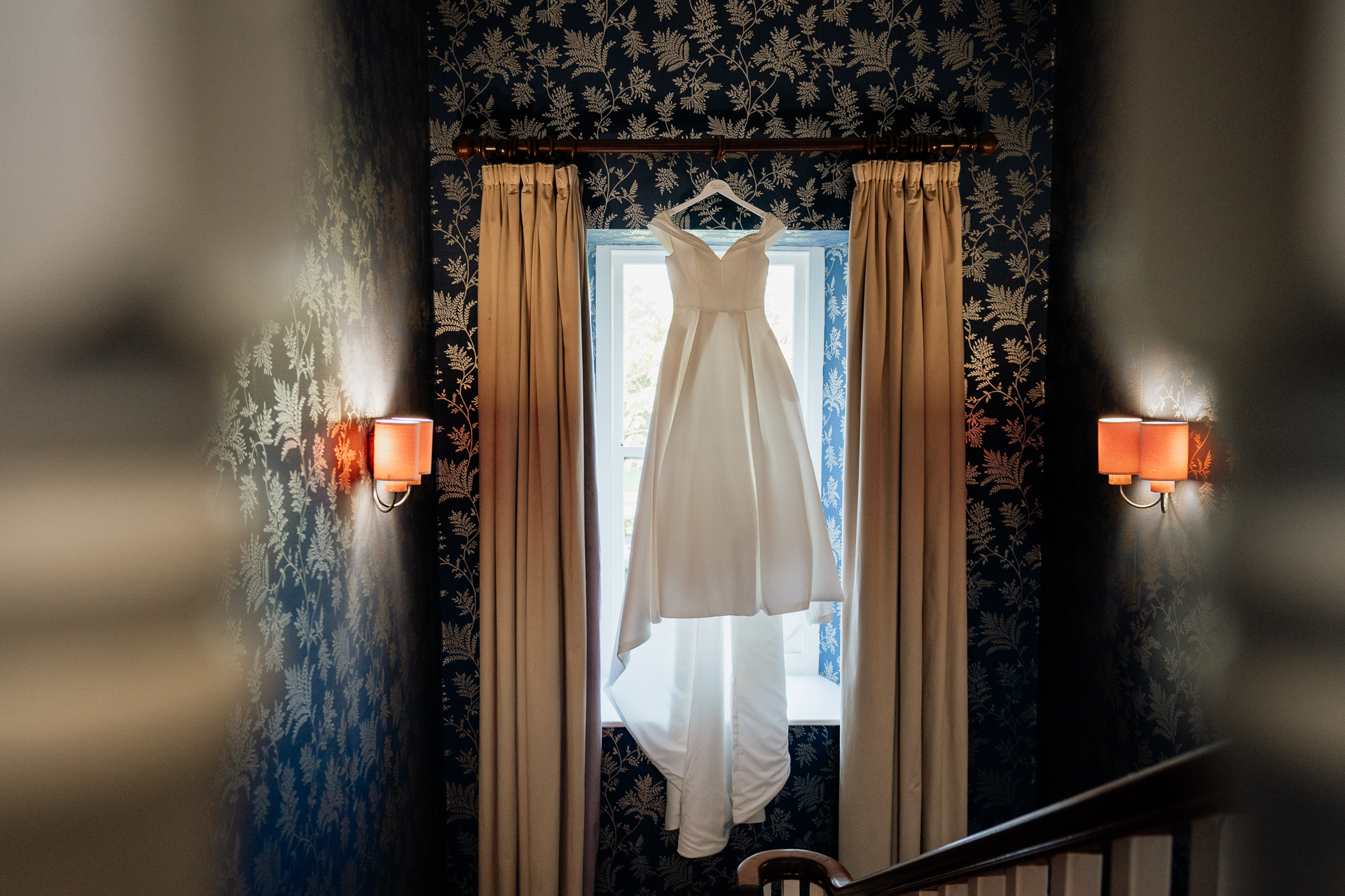 A dress in a window