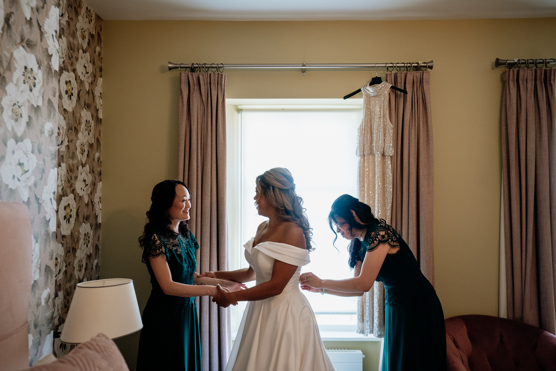 A group of women in a room