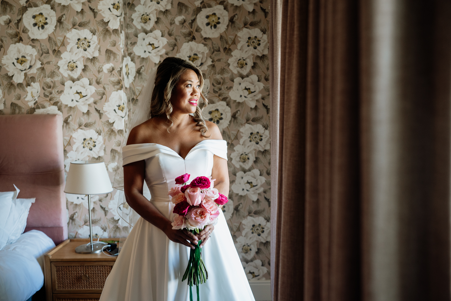 A person in a wedding dress