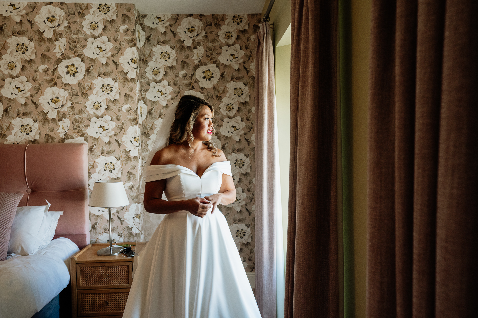 A person in a wedding dress