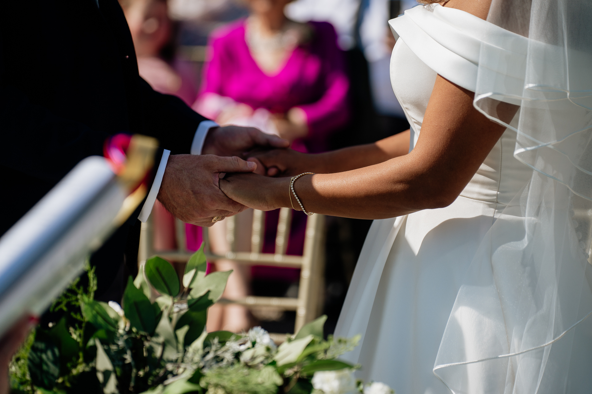 A person holding a person's hand