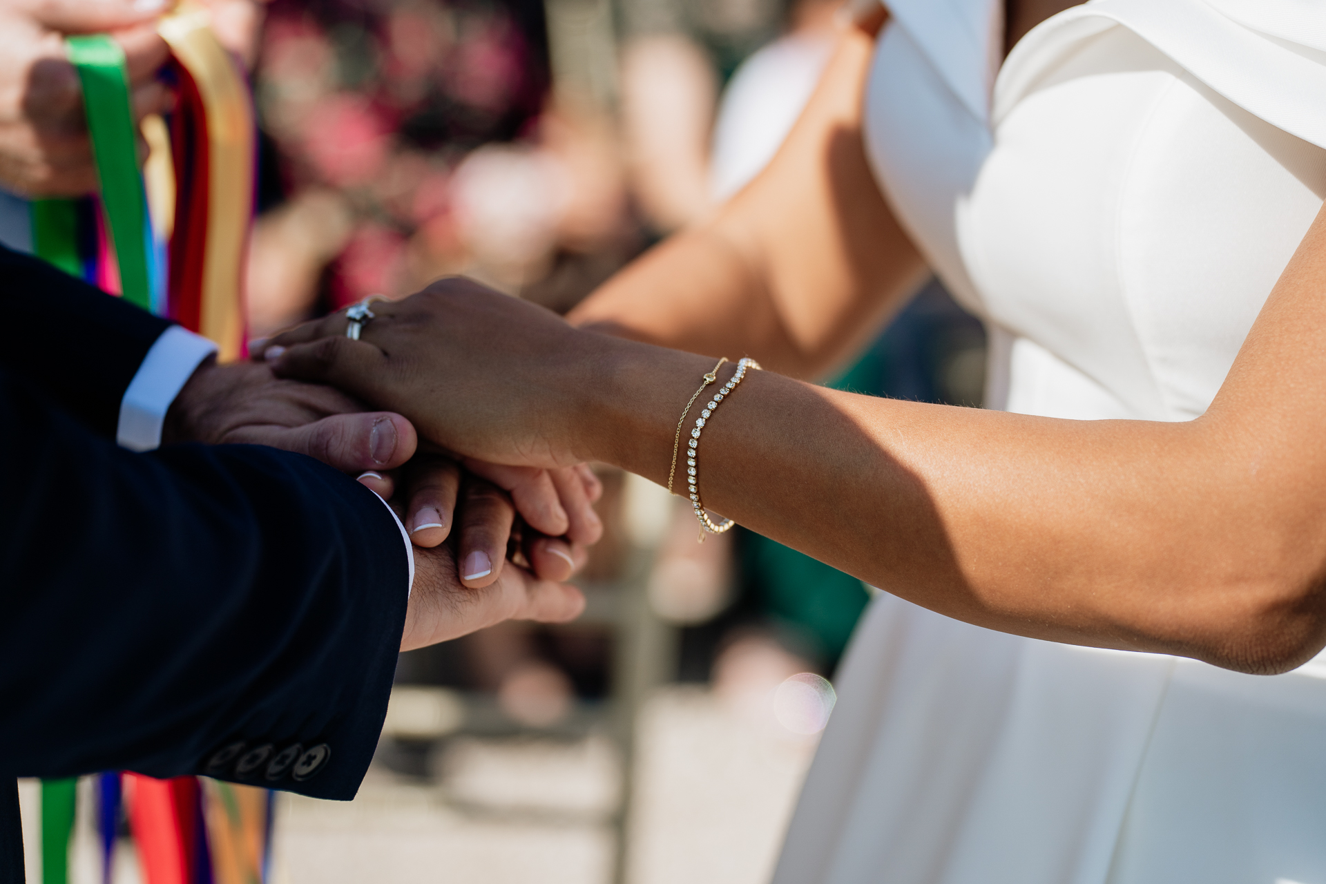 A group of people holding hands