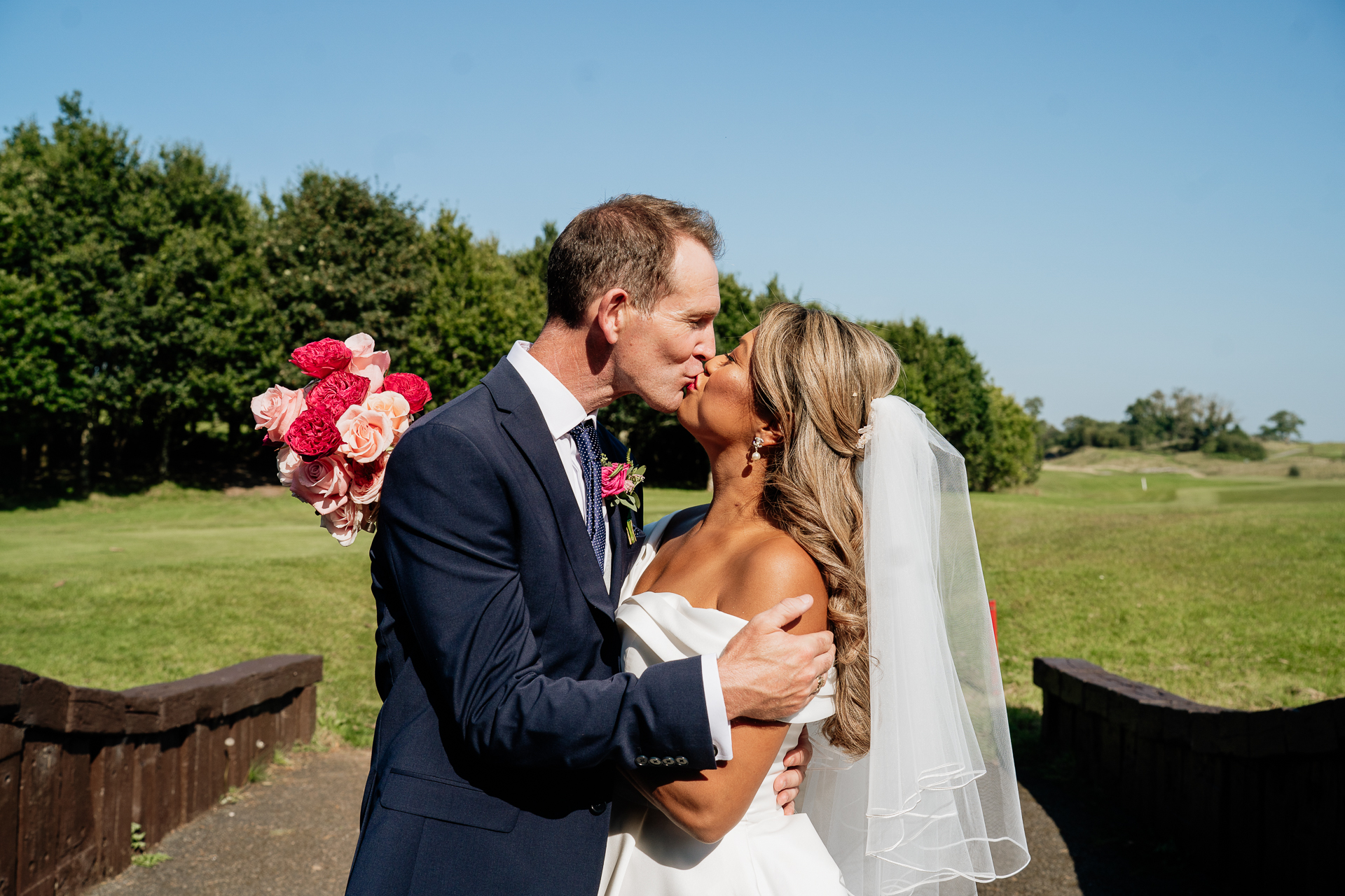 A man and woman kissing