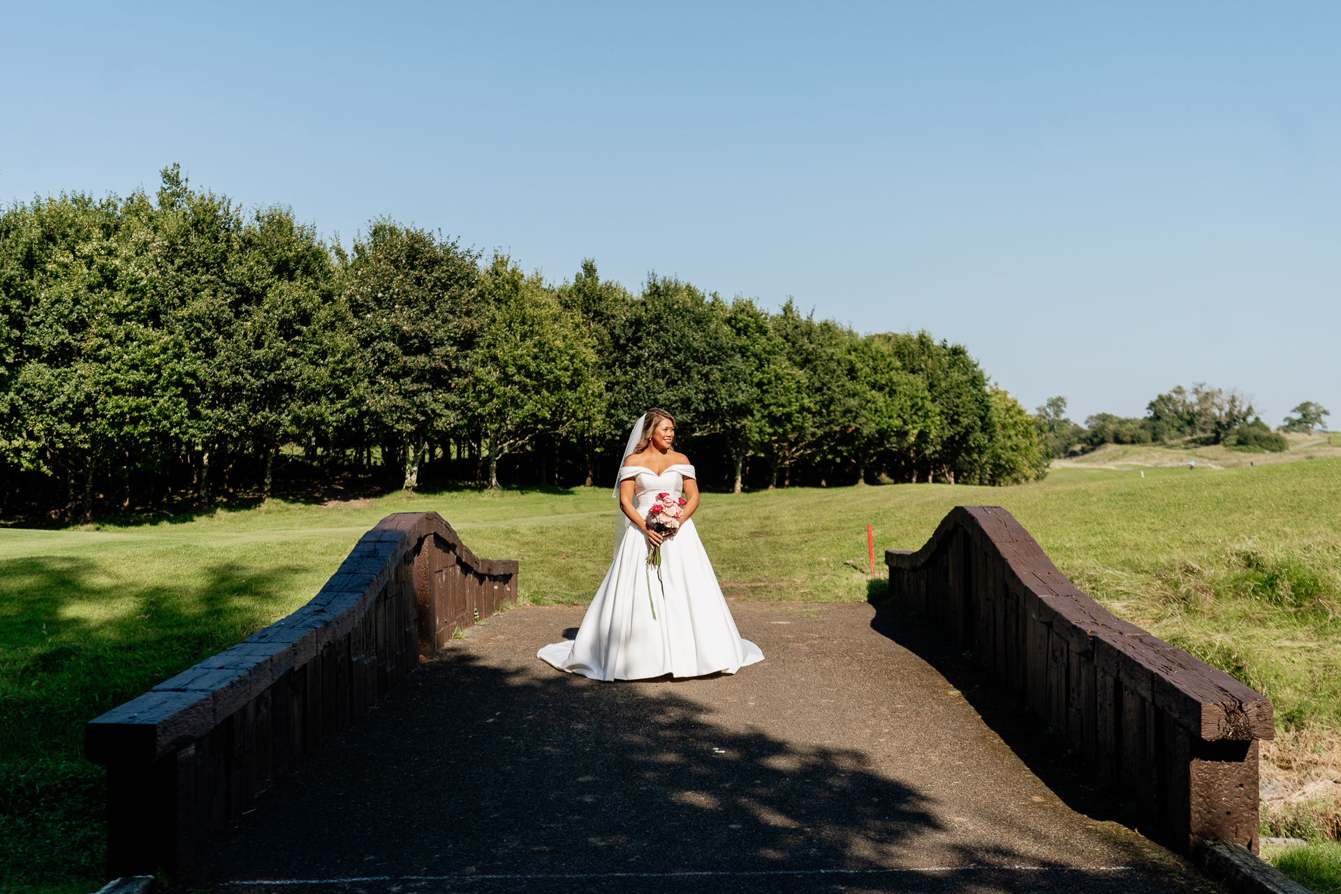 A person in a white dress