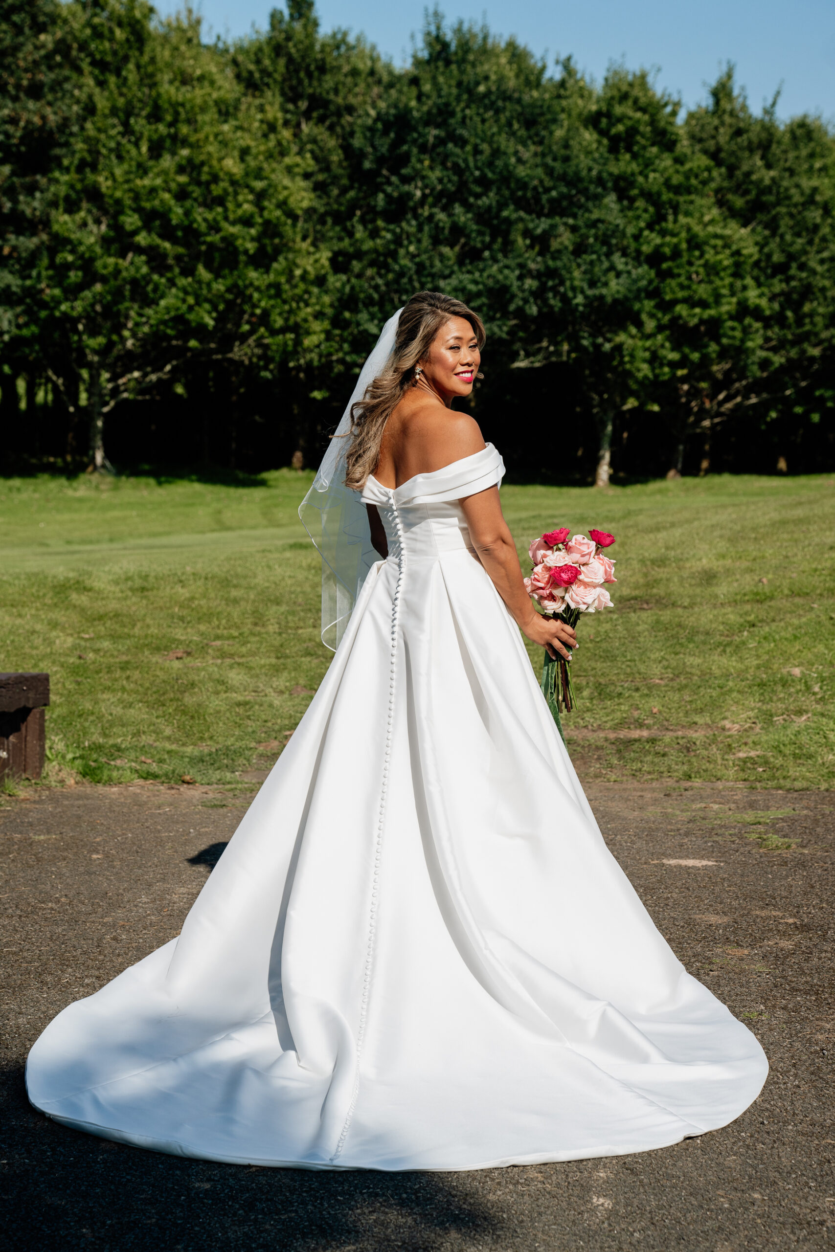 A person in a white dress