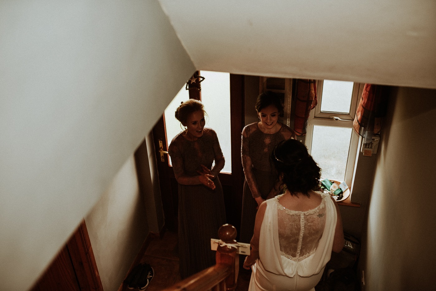 A person standing in front of a mirror posing for the camera