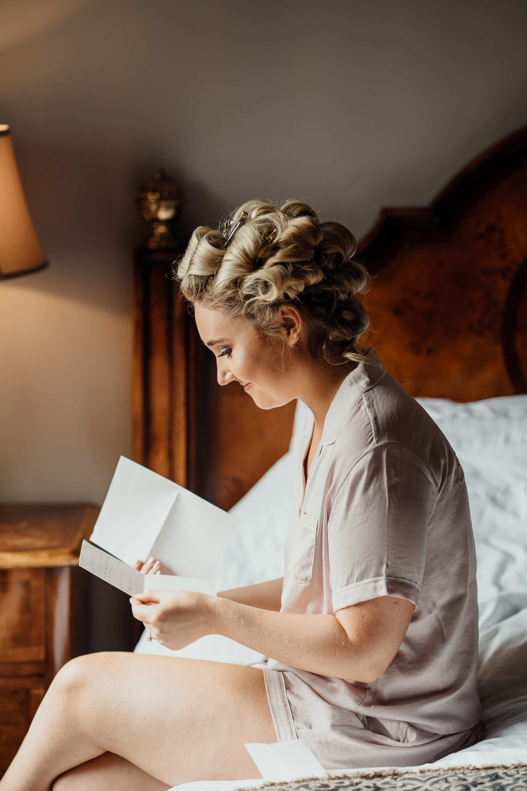 A person reading a book