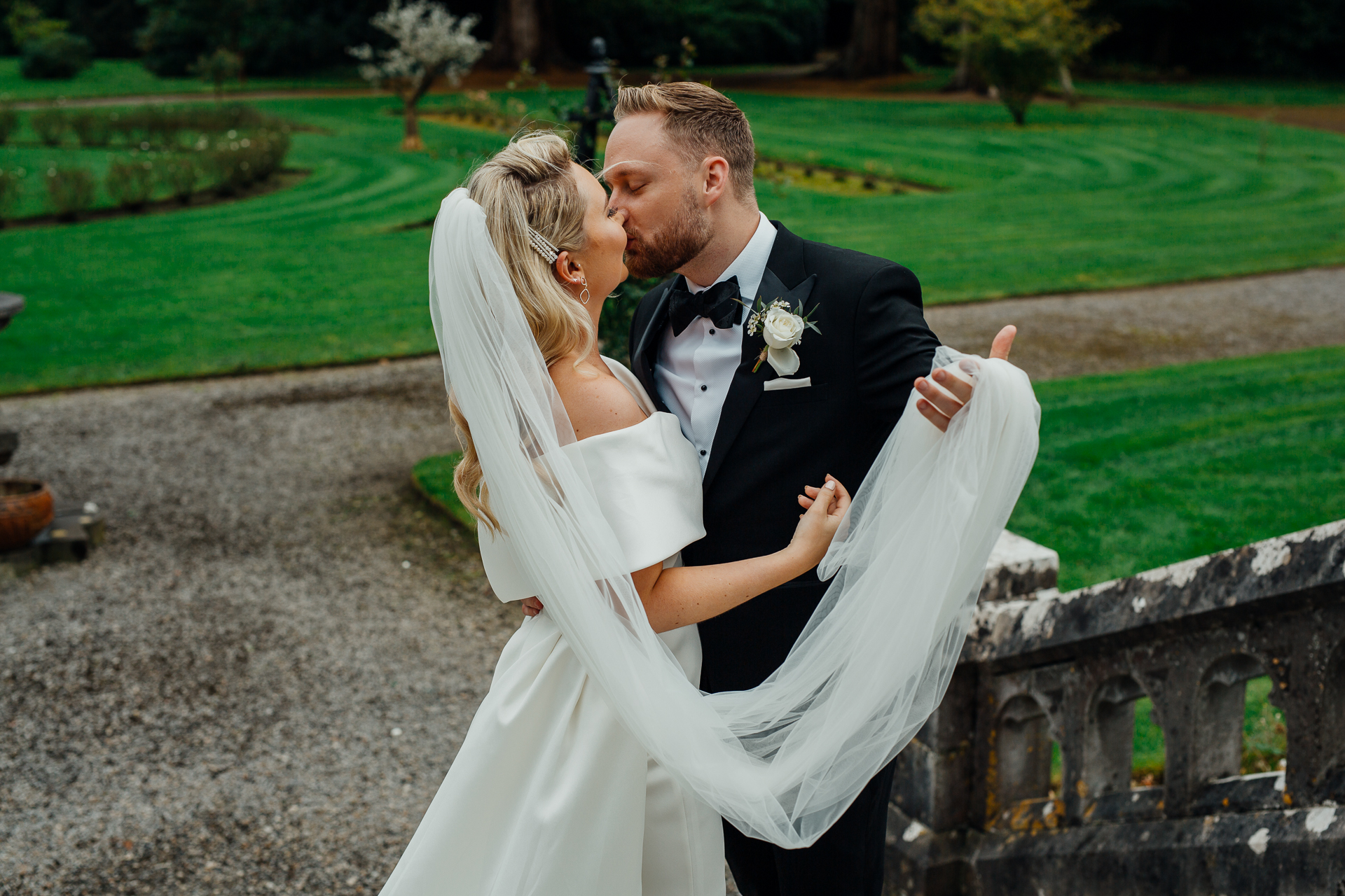 A man and woman kissing