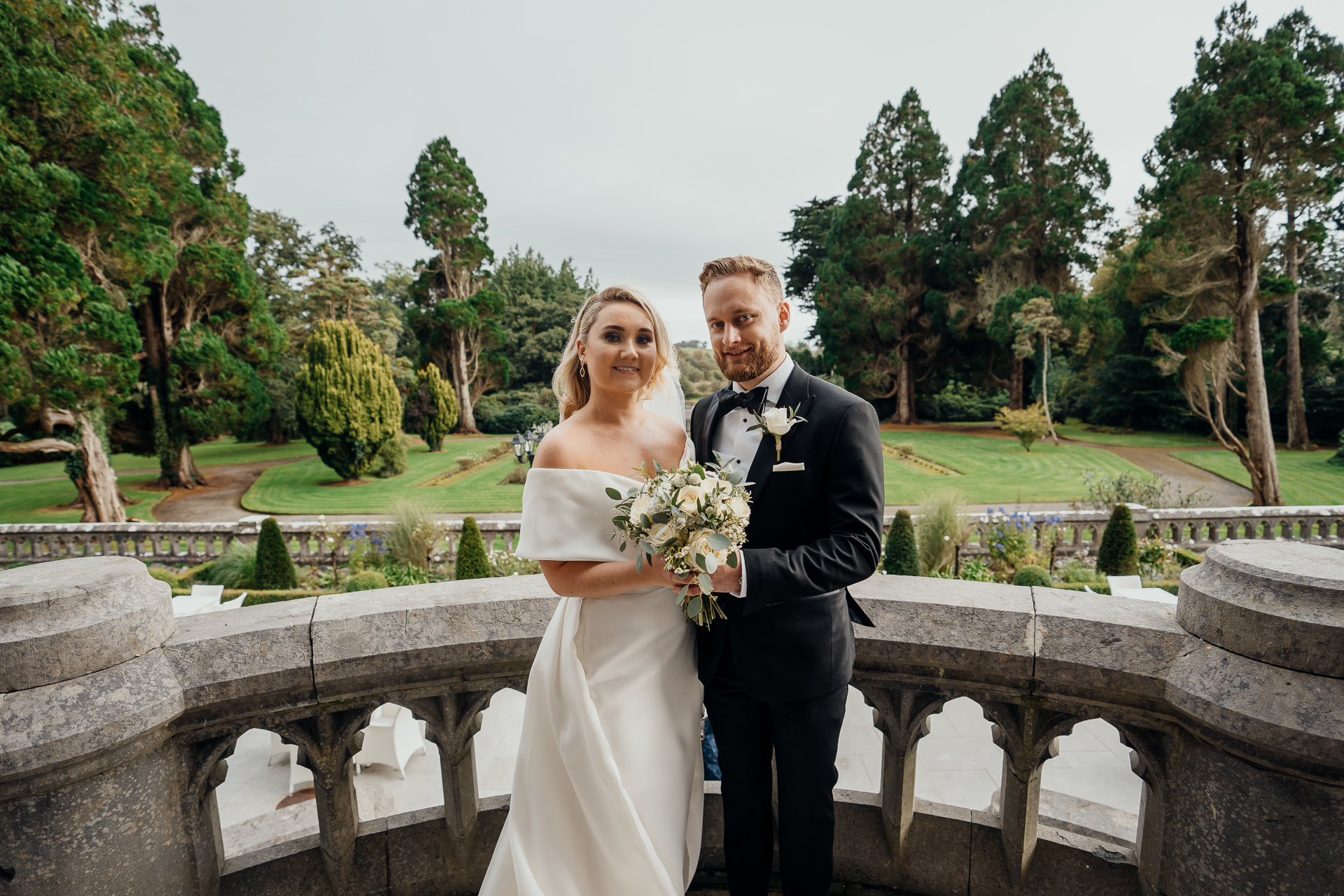 A man and woman posing for a picture