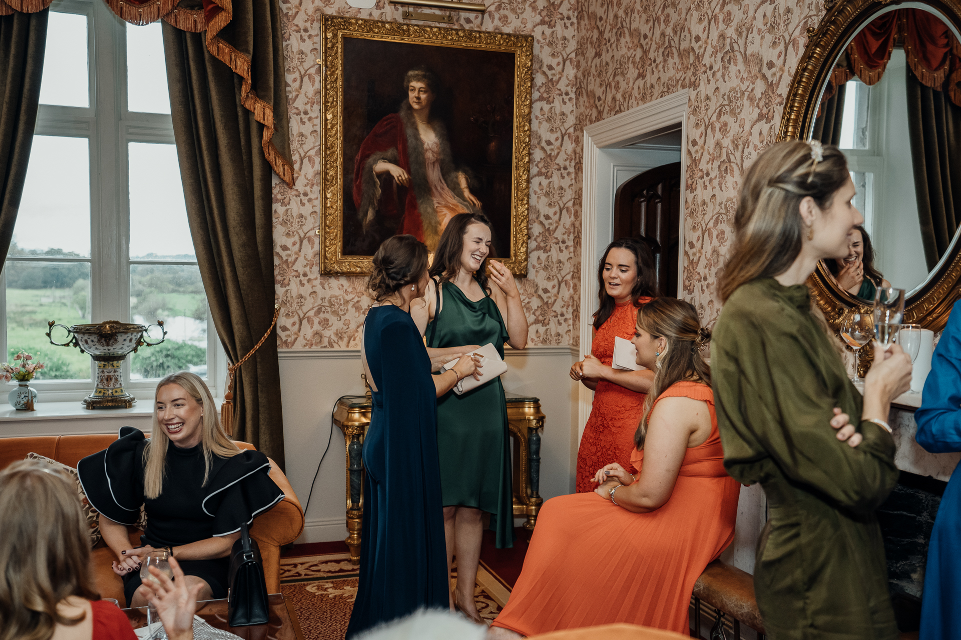 A group of women in a room