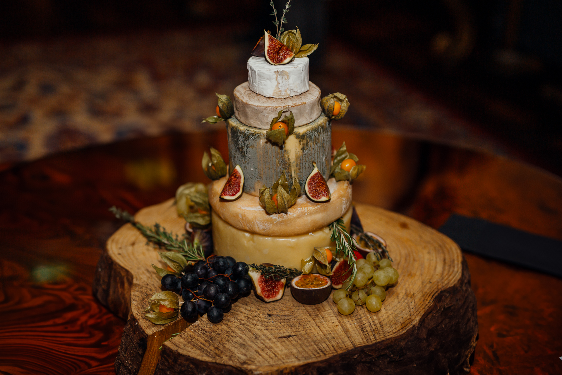 A cake with fruit on top