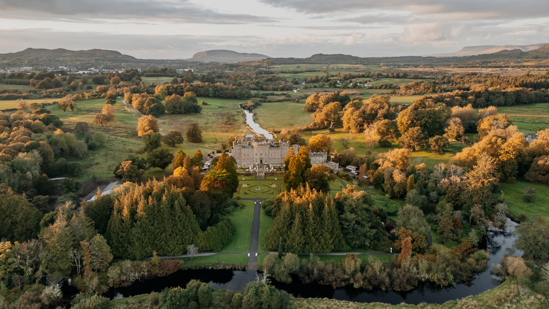 A breathtaking wedding at Markree Castle, showcasing a stunning celebration with elegant décor, romantic moments, and timeless castle wedding photography in Ireland.