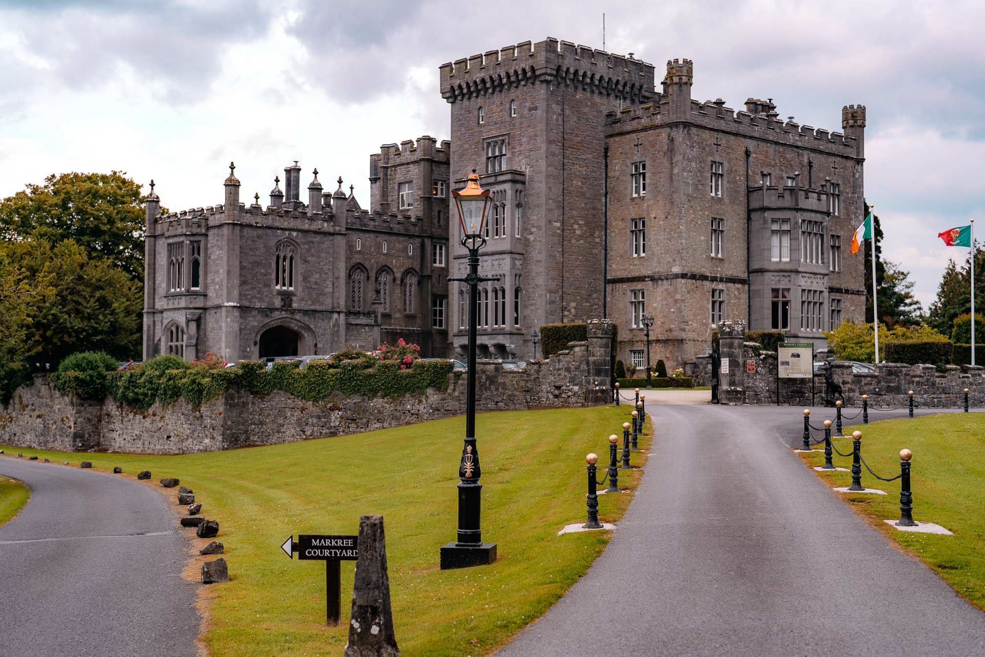 Front view of Markree Castle in Sligo – perfect setting for a romantic Irish wedding