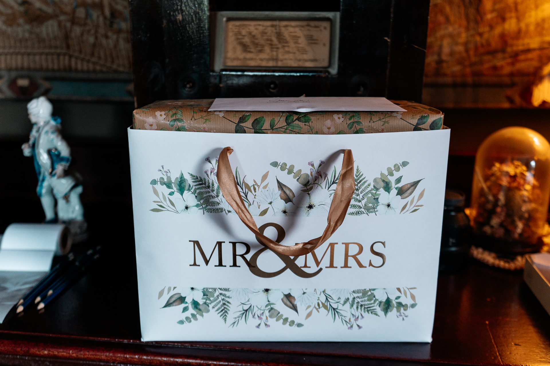 Bride getting ready in the Butler Kitchen at Markree Castle – candid and elegant moment by Dublin Wedding Photographer