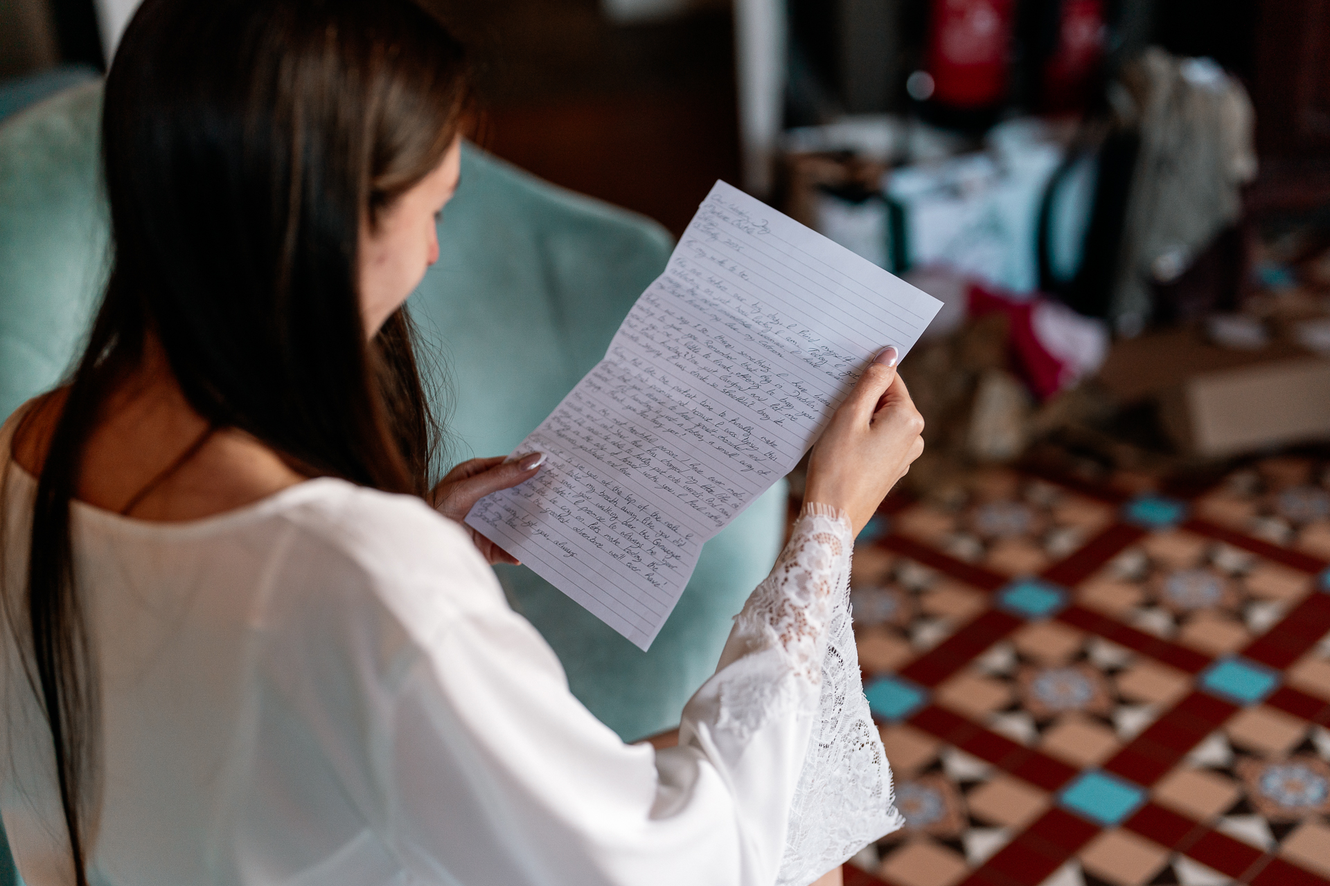 Bride getting ready in the Butler Kitchen at Markree Castle – candid and elegant moment by Dublin Wedding Photographer
