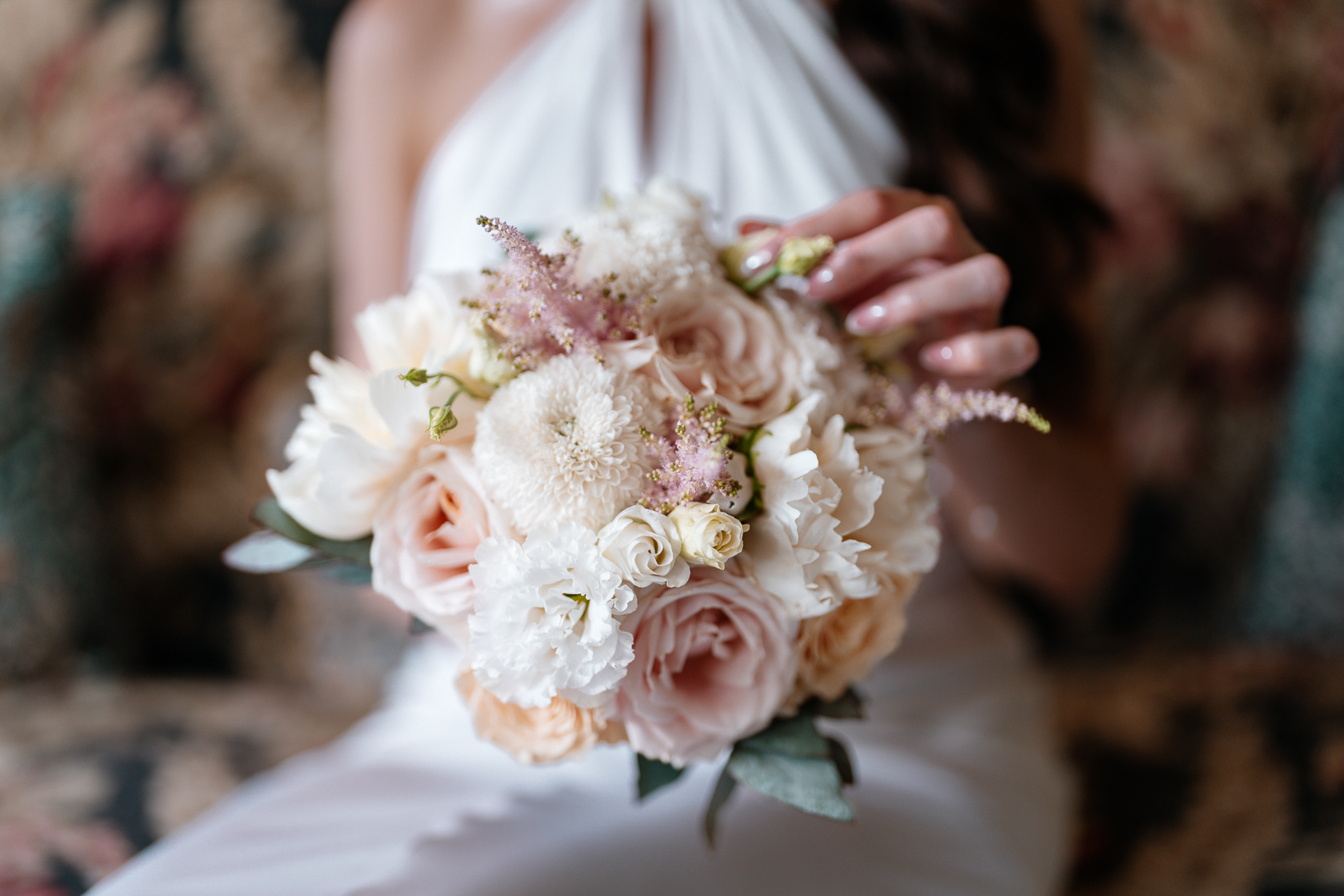 Bride getting ready in the Butler Kitchen at Markree Castle – candid and elegant moment by Dublin Wedding Photographer