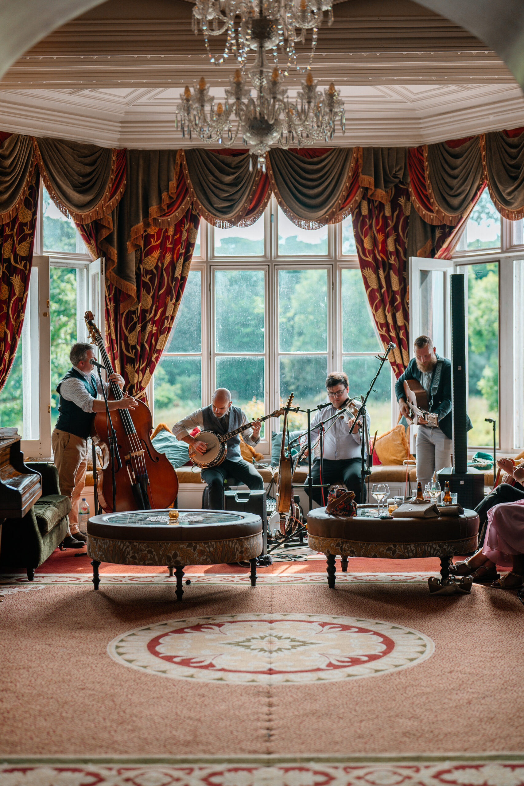 Wedding reception at Markree Castle – candid moments and joyful celebration inside the castle