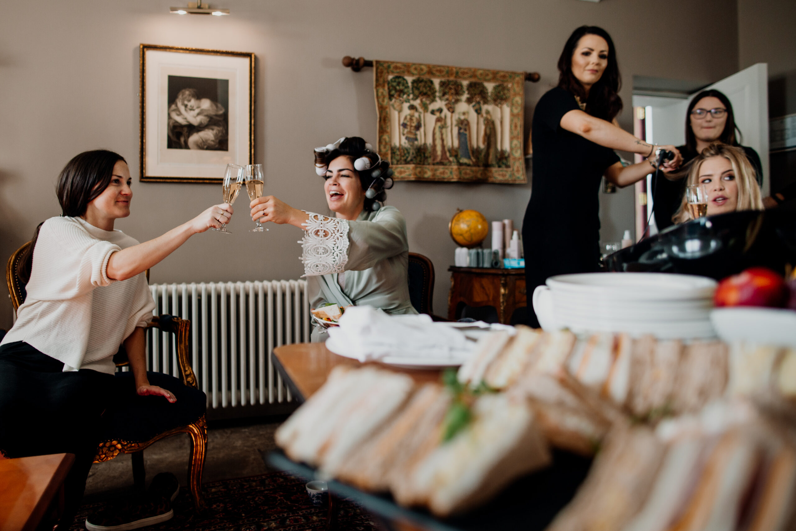 A group of women in a room