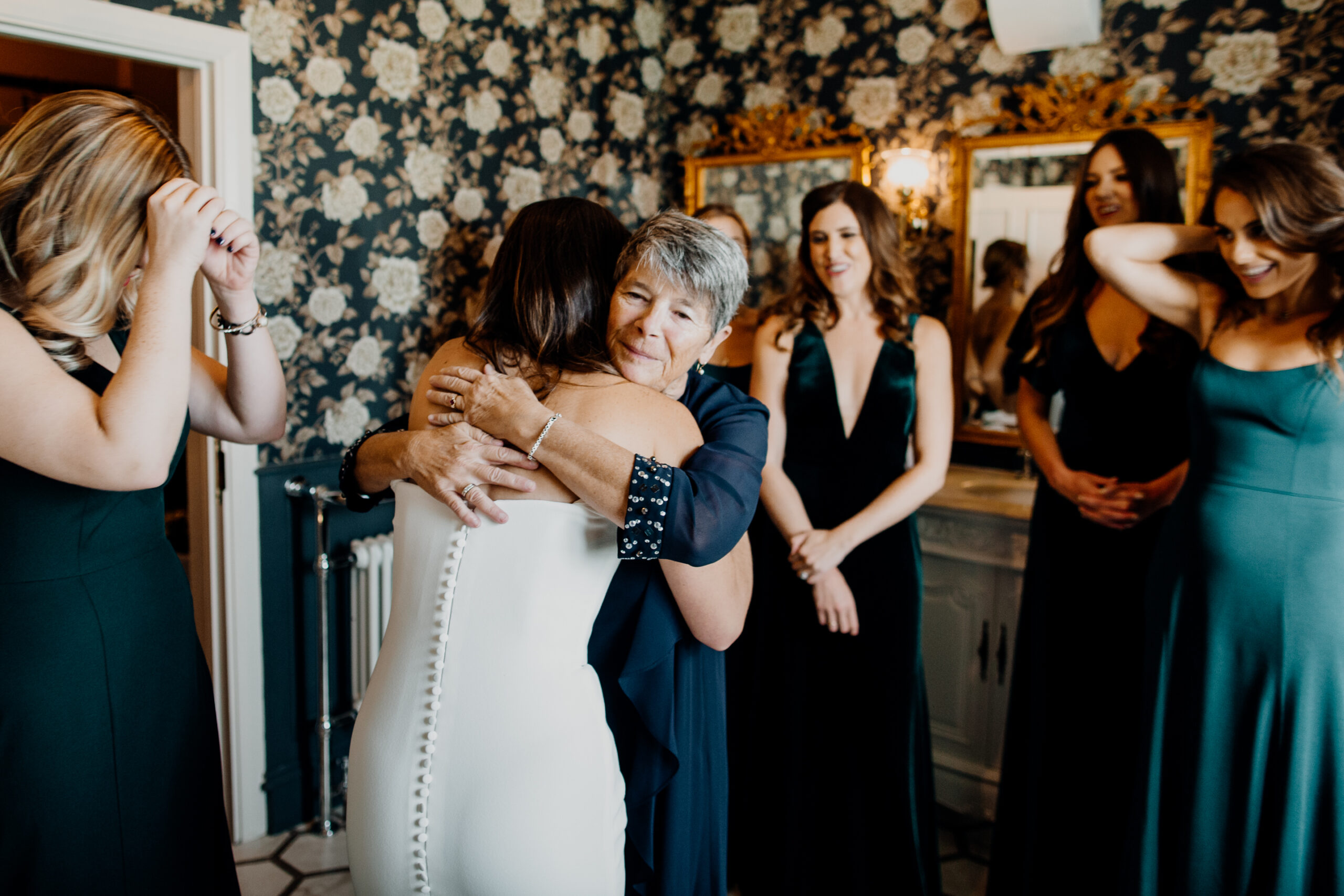 A group of women in a room