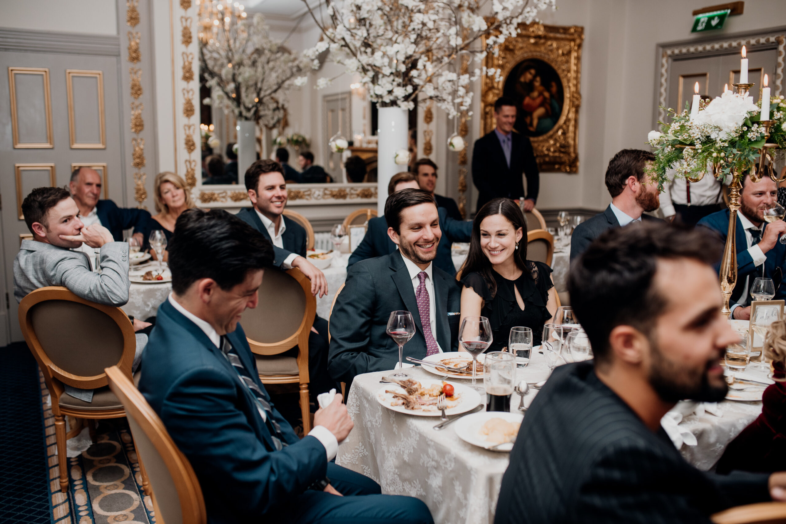 A group of people sitting around a table