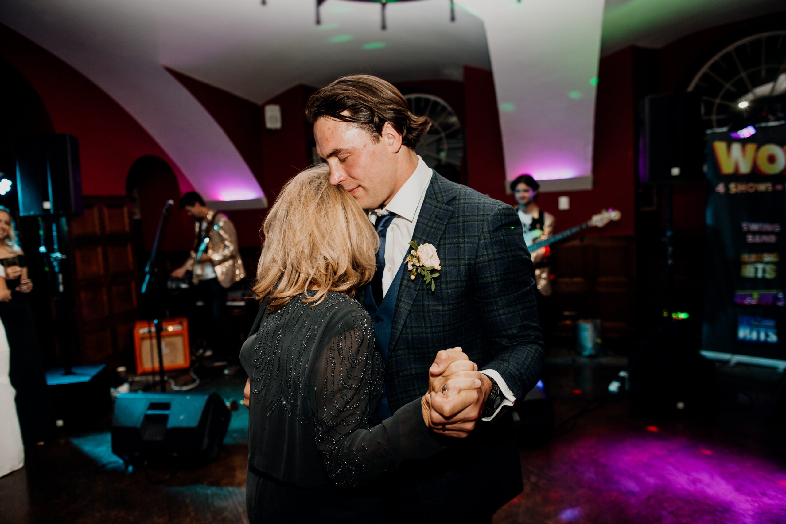 A man and woman dancing