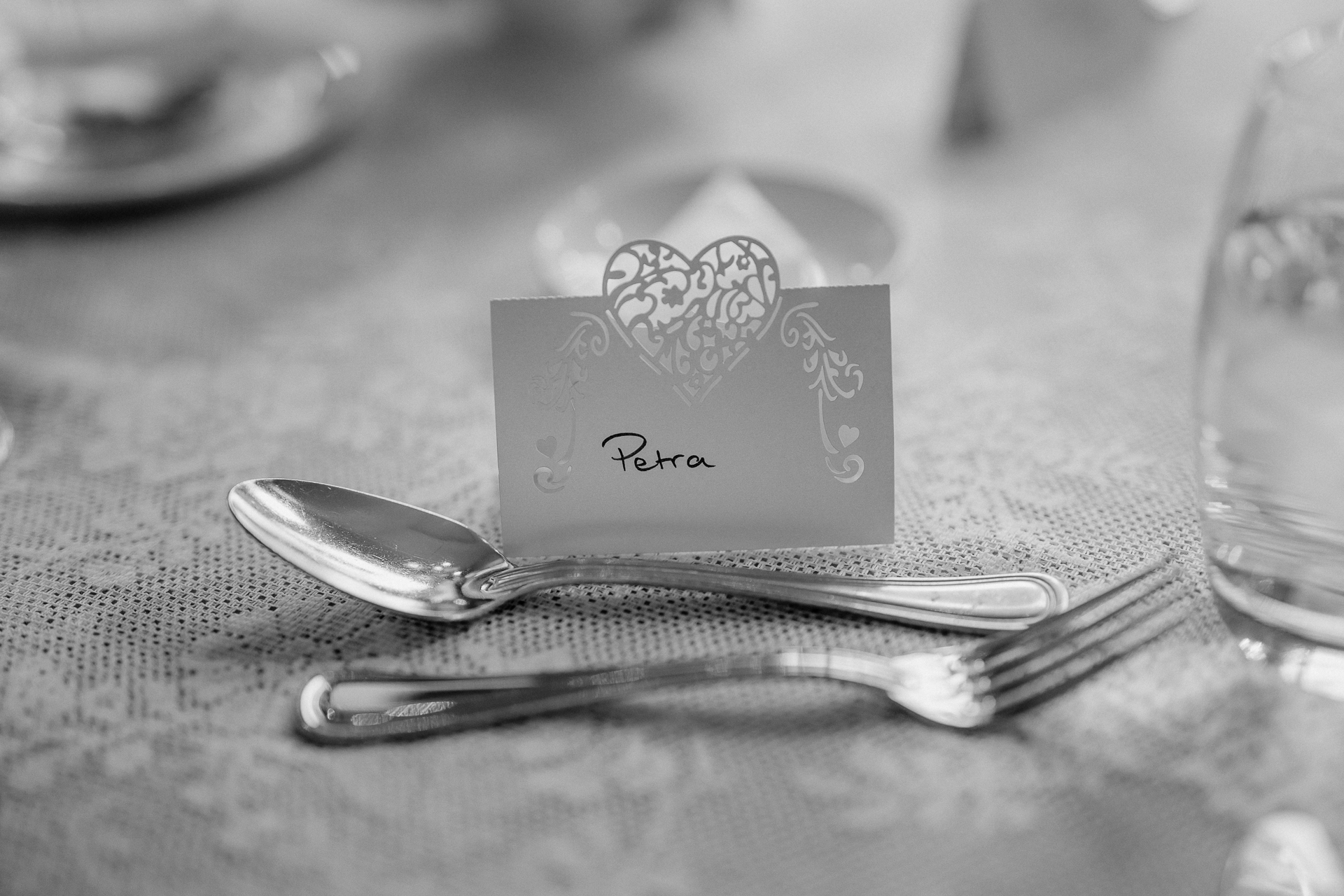 A box and spoon on a table