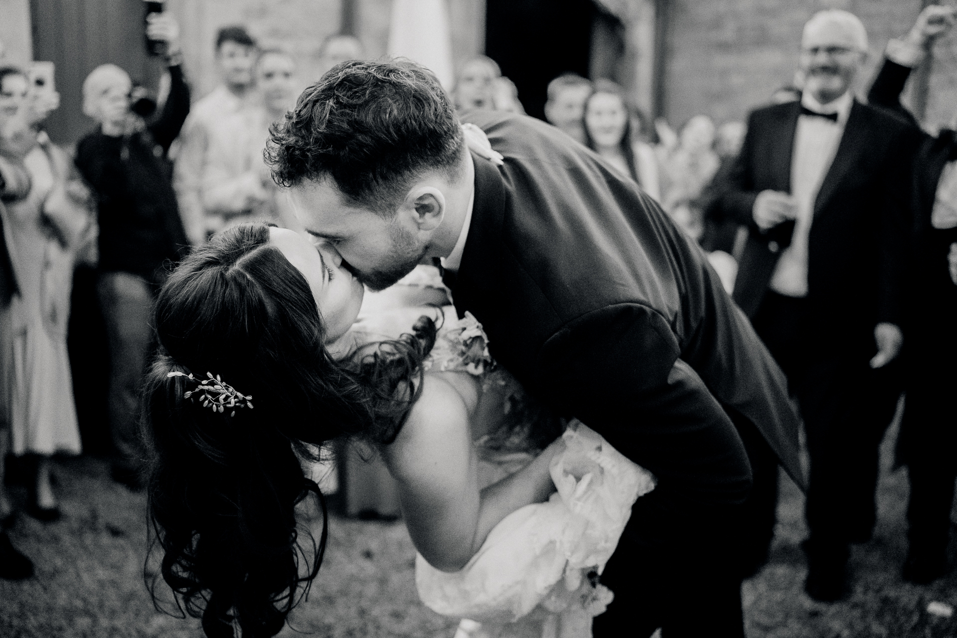 A man and woman dancing