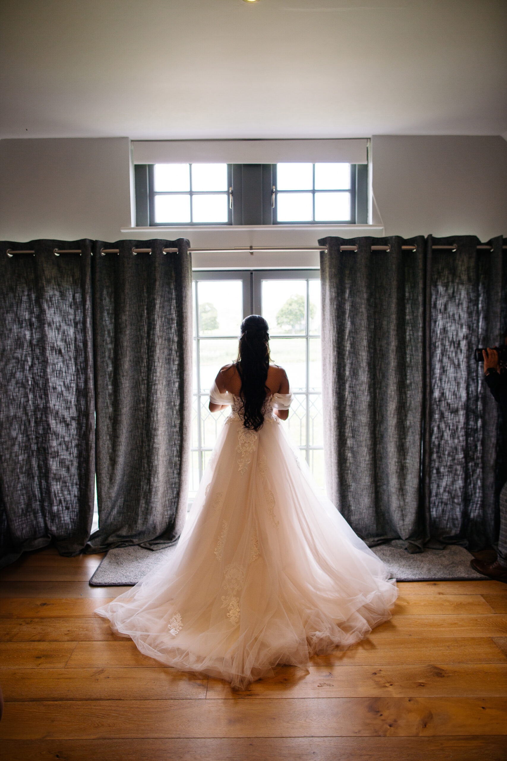 A person in a white dress