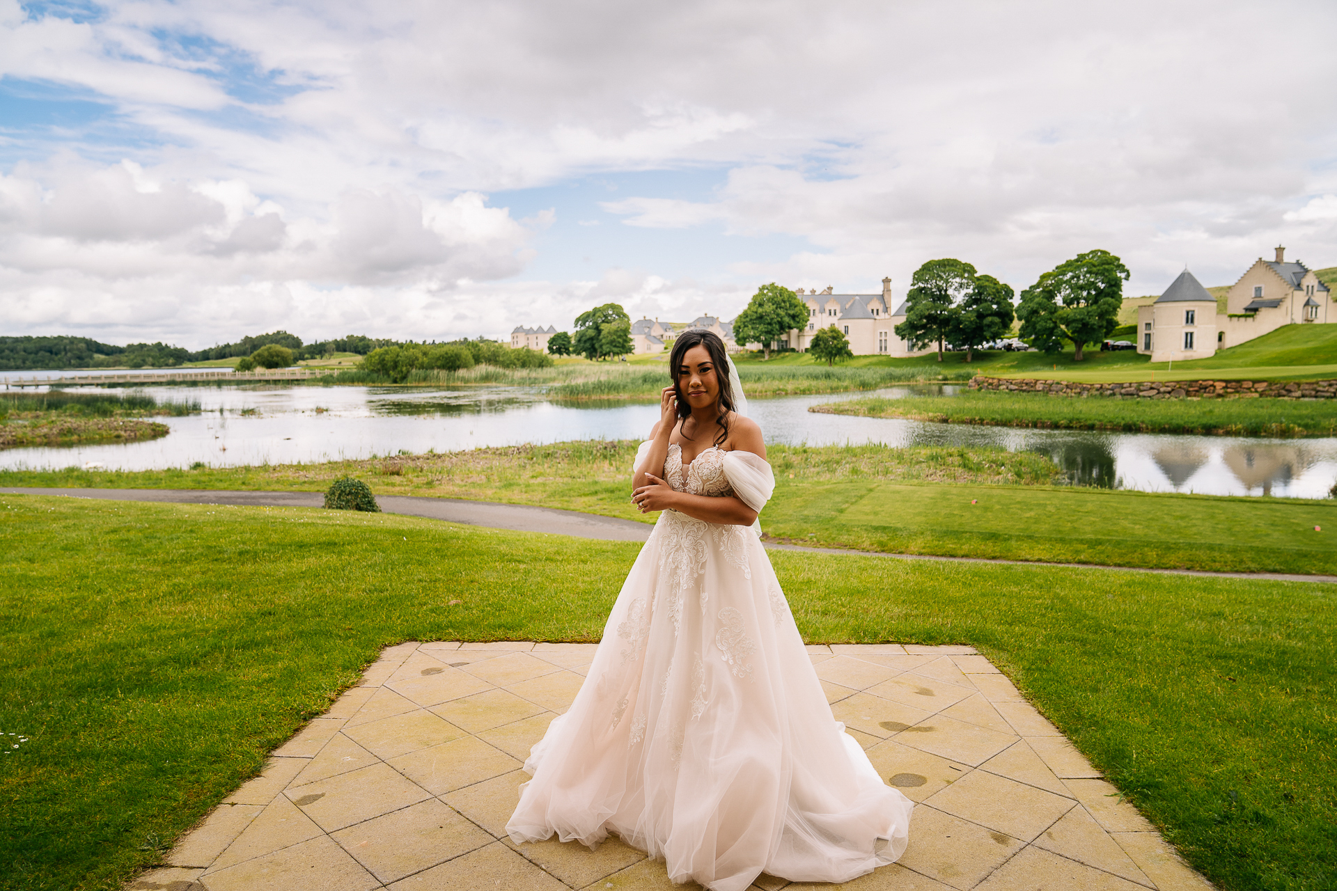 A person in a wedding dress