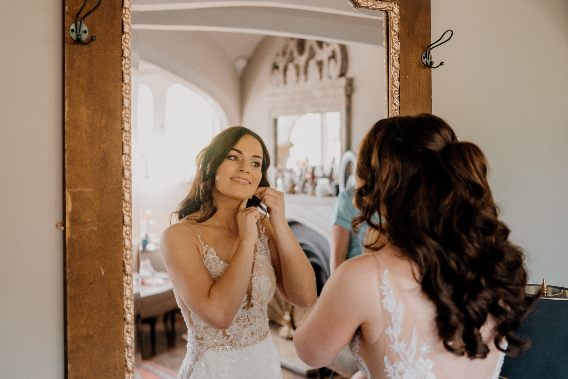 A person in a white dress