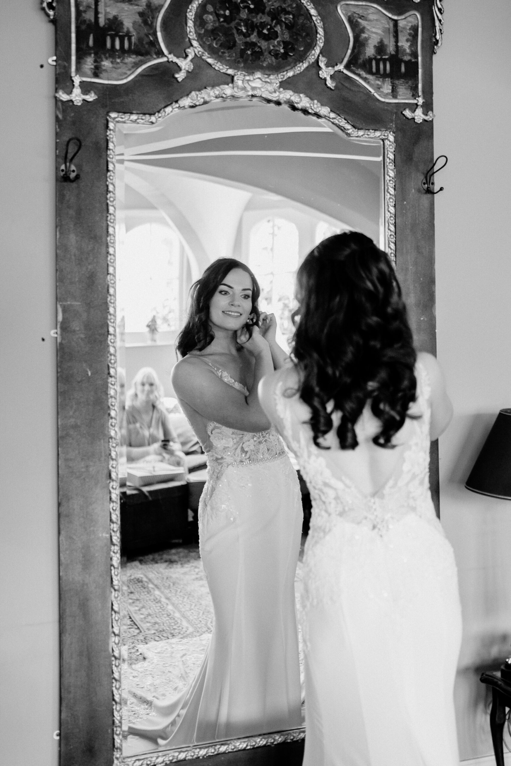 A person in a wedding dress