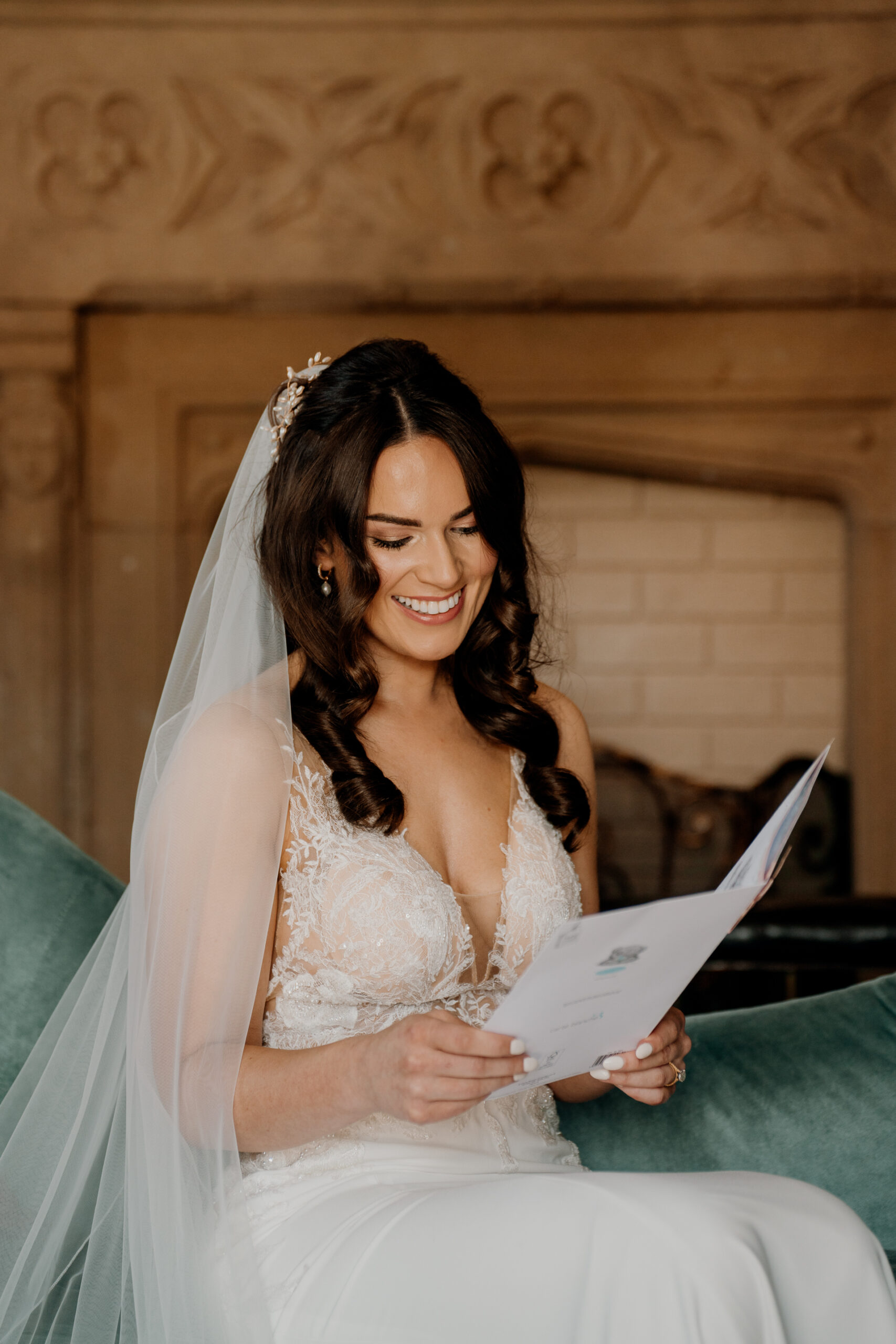 A woman in a white dress