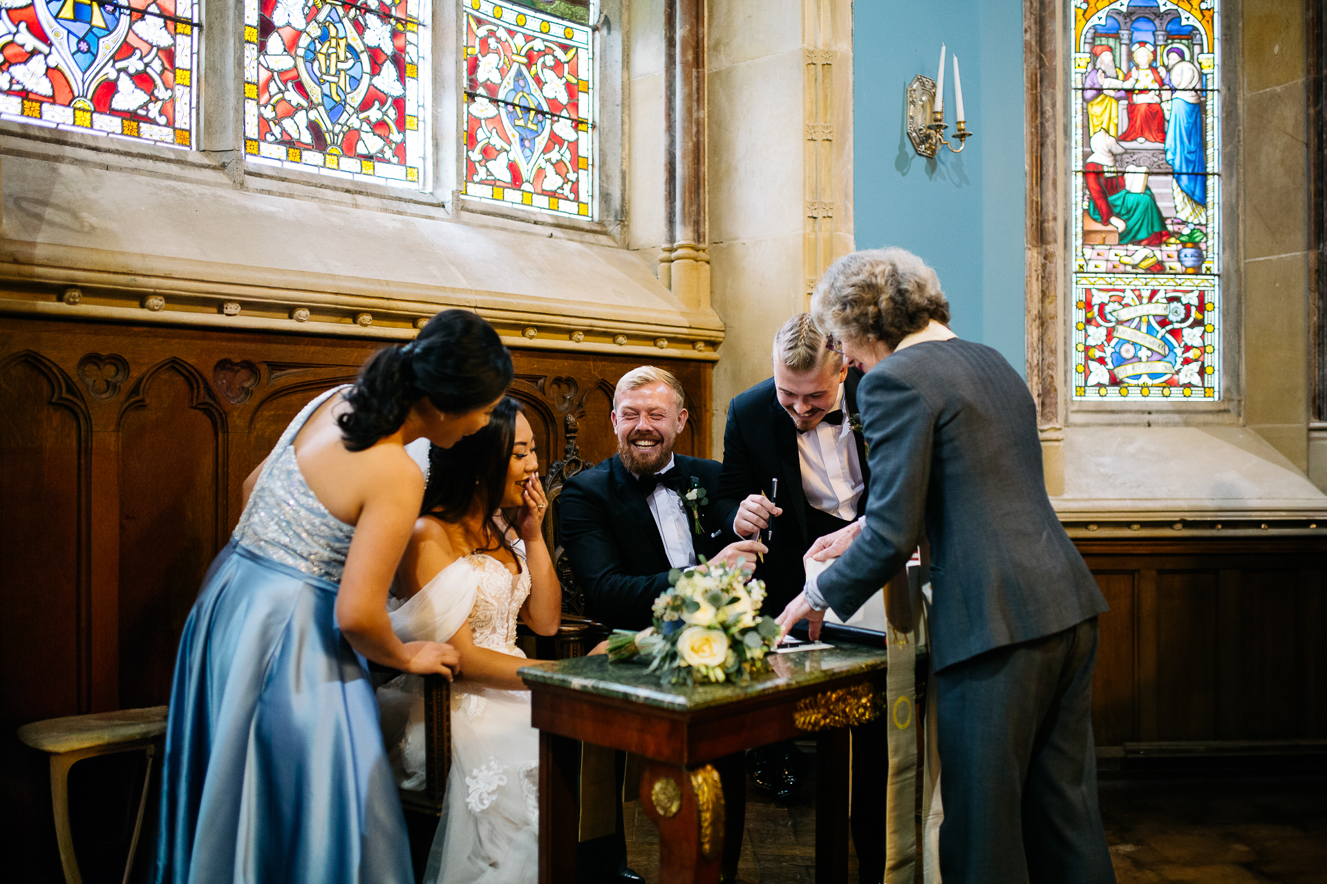 A man and woman kissing