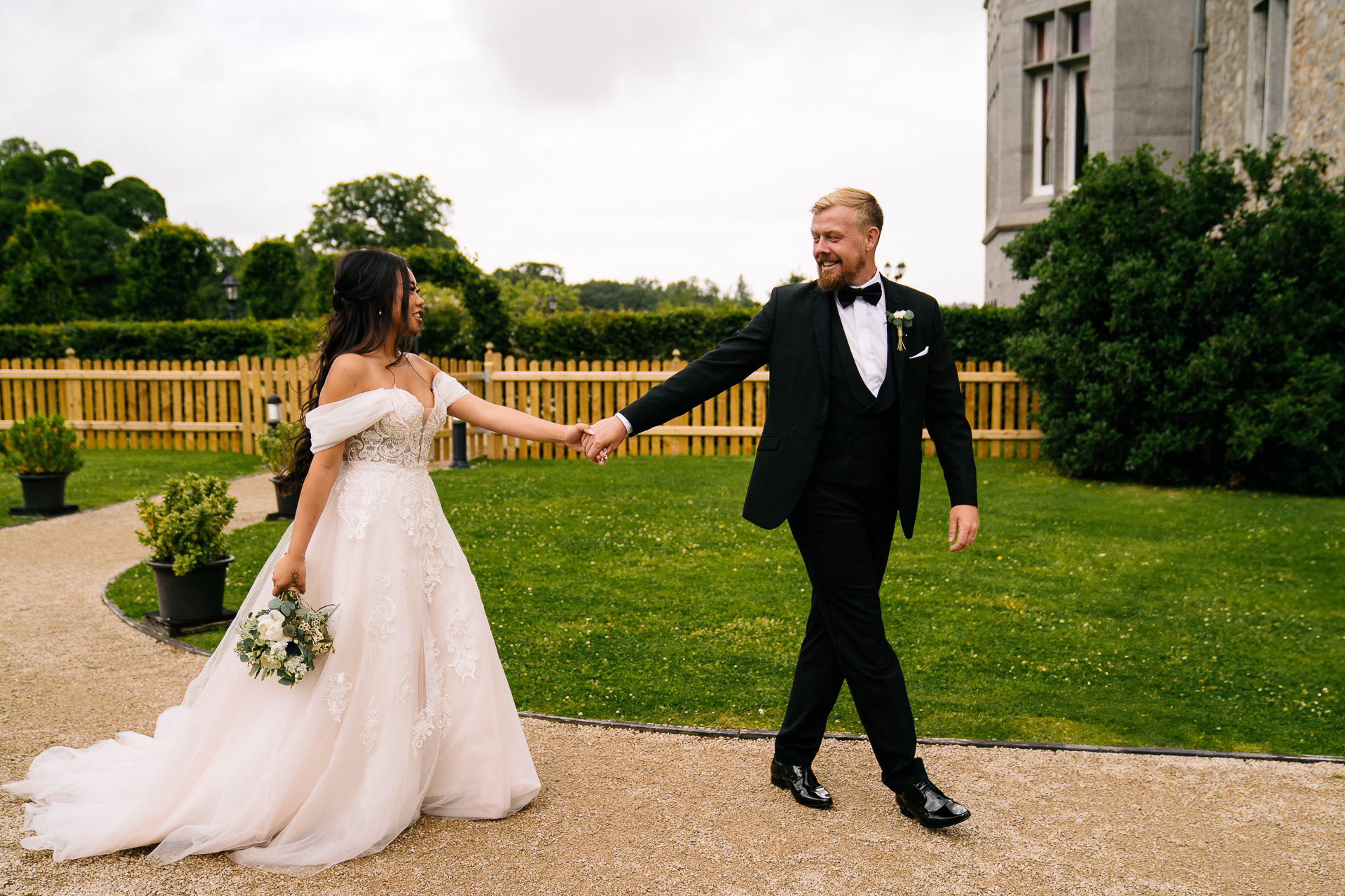 A man and woman dancing