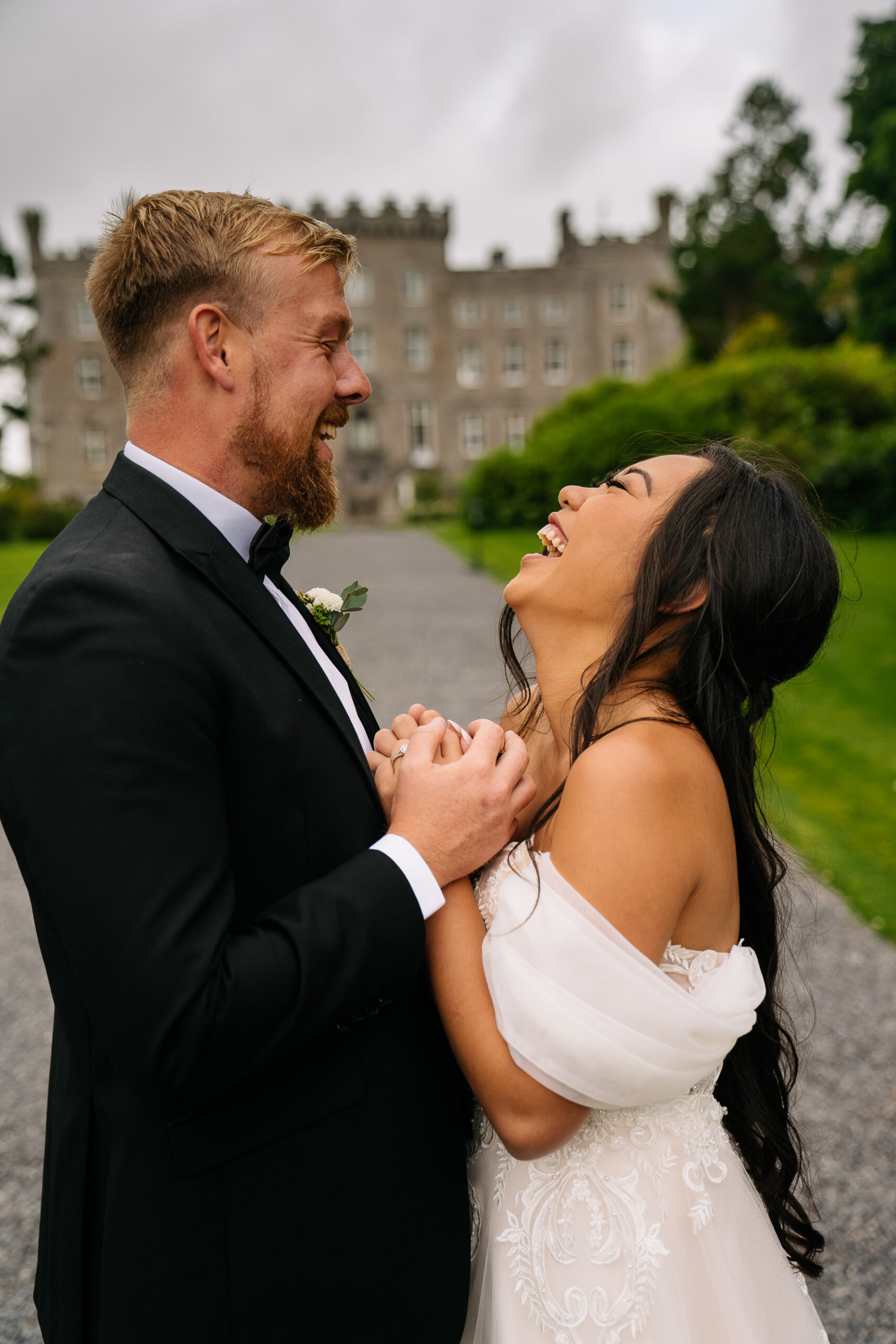 A man and woman kissing