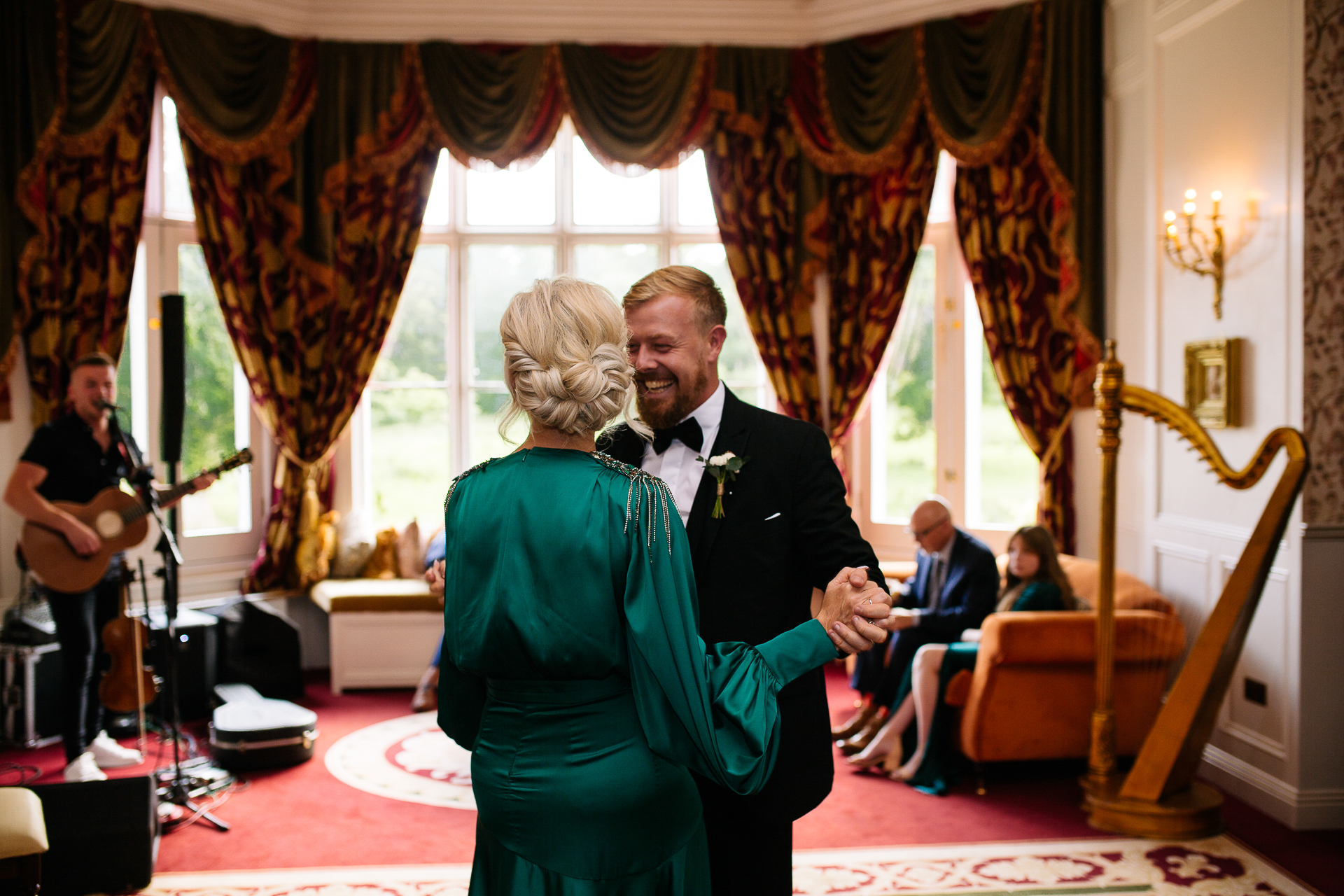 A man and woman dancing