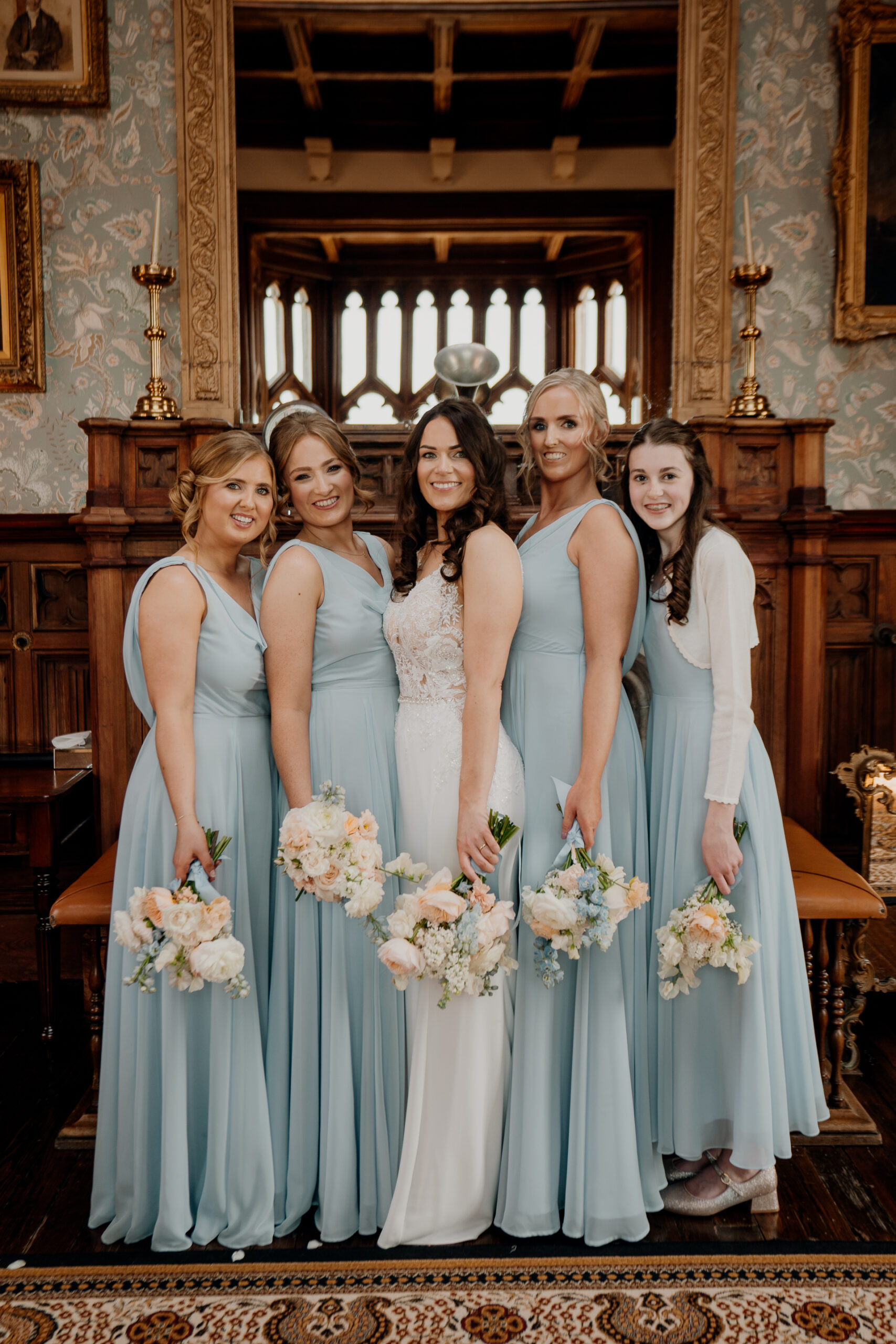 A group of women in dresses