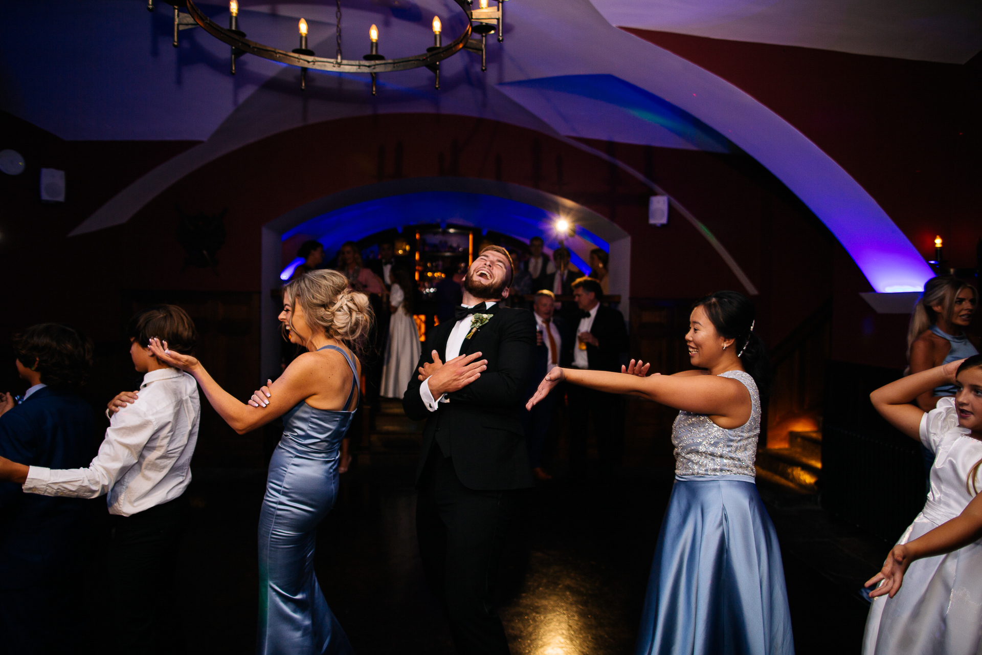 A man and woman dancing