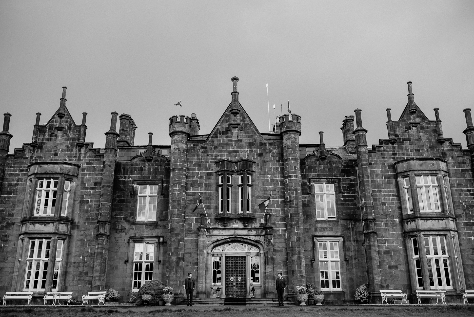 A large stone building