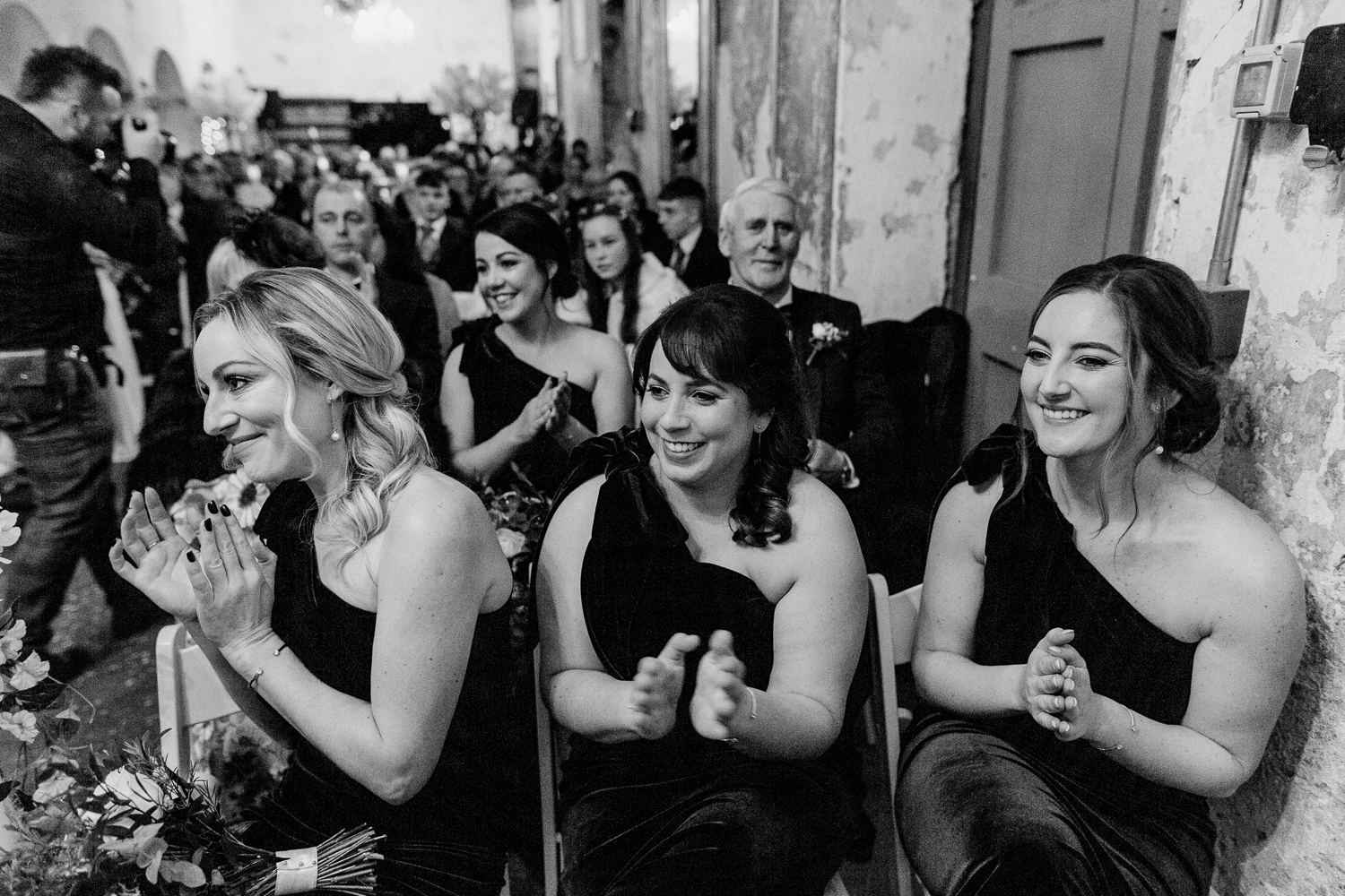 A group of women sitting in a room