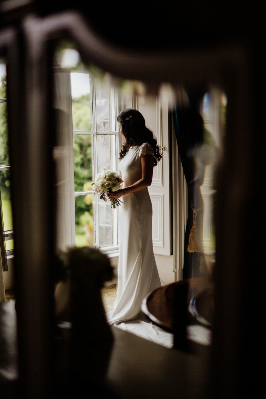 A person in a white dress