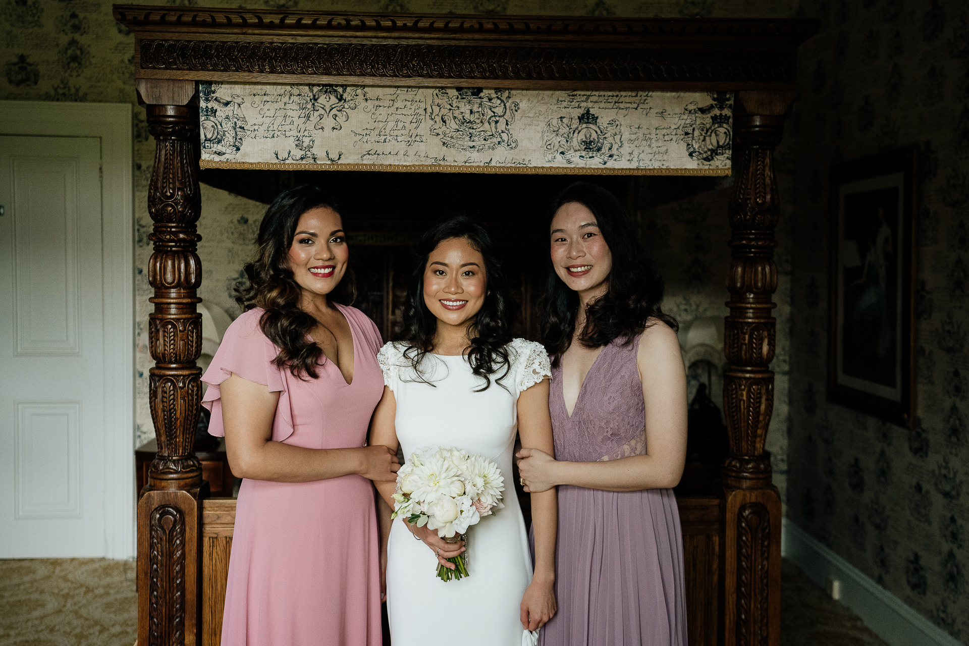 A group of women posing for a picture