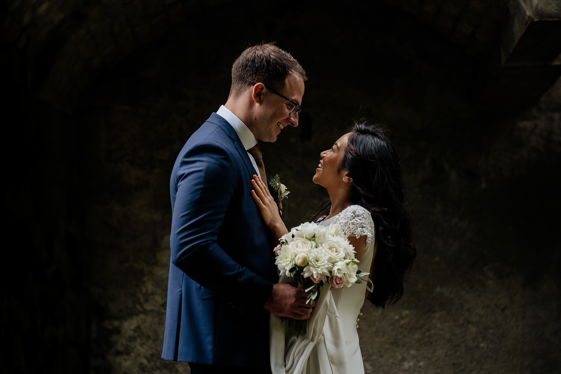 A man and woman kissing