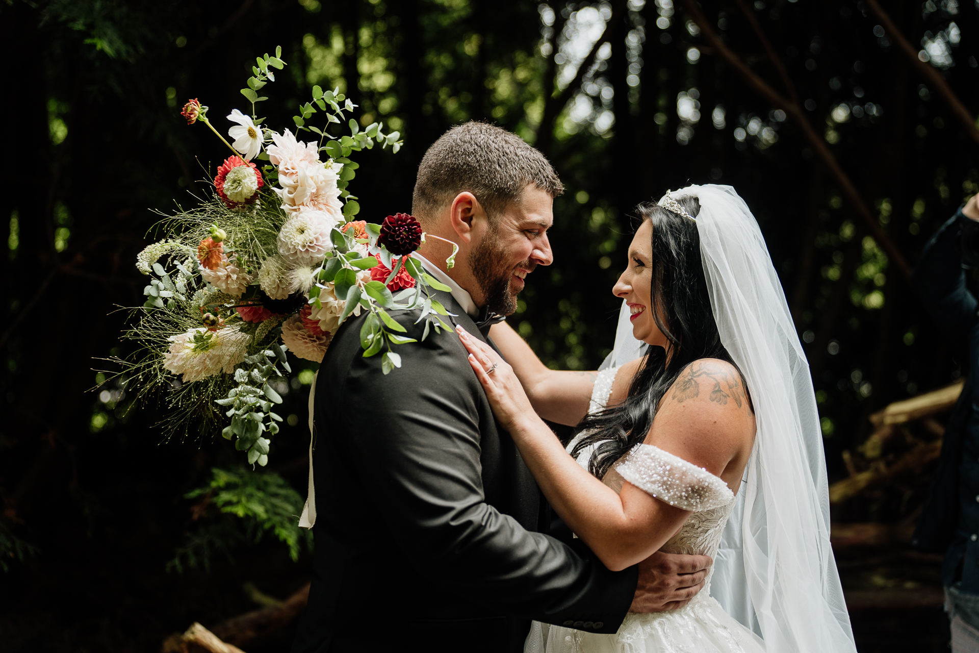 A man and woman holding hands